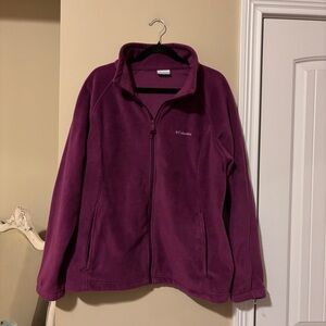 Columbia Zip-Up Fleece Jacket - Plum/Purple